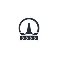 accelerator icon. .Editable stroke.linear style sign for use web design,logo.Symbol illustration. vector