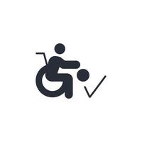 para sports icon. .Editable stroke.linear style sign for use web design,logo.Symbol illustration. vector