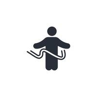 finish line icon. .Editable stroke.linear style sign for use web design,logo.Symbol illustration. vector