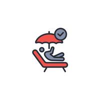 protect icon. .Editable stroke.linear style sign for use web design,logo.Symbol illustration. vector