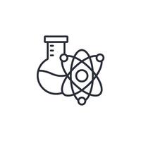 science icon. .Editable stroke.linear style sign for use web design,logo.Symbol illustration. vector