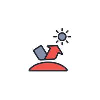 sunblock icon. .Editable stroke.linear style sign for use web design,logo.Symbol illustration. vector