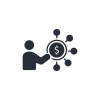 Shareholder icon. .Editable stroke.linear style sign for use web design,logo.Symbol illustration. vector
