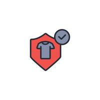 protective clothes icon. .Editable stroke.linear style sign for use web design,logo.Symbol illustration. vector