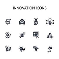 Innovation icon set..Editable stroke.linear style sign for use web design,logo.Symbol illustration. vector