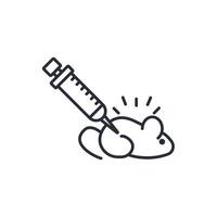 laboratory rat icon. .Editable stroke.linear style sign for use web design,logo.Symbol illustration. vector