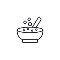 pestle and mortar icon. .Editable stroke.linear style sign for use web design,logo.Symbol illustration. vector