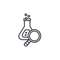 research lab icon. .Editable stroke.linear style sign for use web design,logo.Symbol illustration. vector