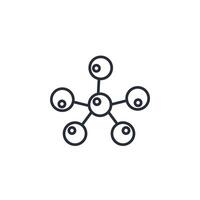 chemical icon. .Editable stroke.linear style sign for use web design,logo.Symbol illustration. vector