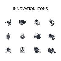 Innovation icon set..Editable stroke.linear style sign for use web design,logo.Symbol illustration. vector