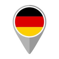 Germany Flag on Location Pin vector
