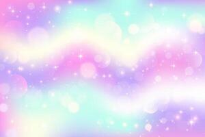 Color gradient background. Blurred pink abstract liquid mesh texture with sparkles and bokeh. Soft vibrant unicorn wavy backdrop. vector