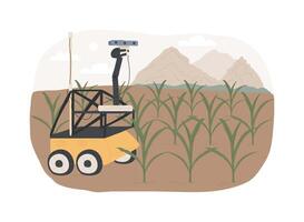 Phenotyping robots isolated cartoon illustrations. vector