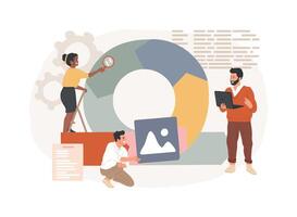 Agile project management isolated concept illustration. vector
