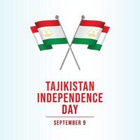 Tajikistan Independence Day. Flat art design. Flat design. Good for usage template. Template celebration. eps 10. vector