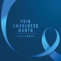 Pain Awareness Month. Flat design. Ribbon design. Flat ribbon design. Good for usage. eps 10. vector