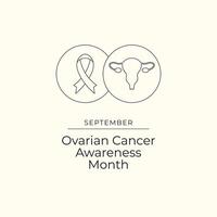 Ovarian Cancer Awareness. Line art design. Line art. Continuous line. eps 10. vector
