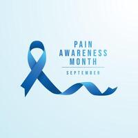Pain Awareness Month. Flat design. Ribbon design. Flat ribbon design. Good for usage. eps 10. vector