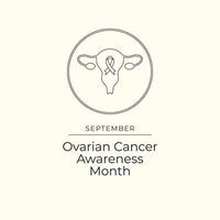 Ovarian Cancer Awareness. Line art design. Line art. Continuous line. eps 10. vector