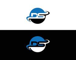 DS letter abstract logo design icon abstract template. vector