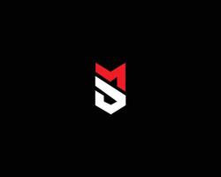 SM or MS letter abstract logo design icon abstract template. vector