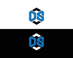 DS letter abstract logo design icon abstract template vector