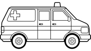 Life-Saving Ambulance Graphics Emergency Response Illustrations vector