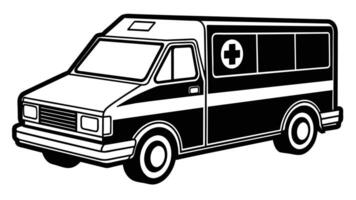 Life-Saving Ambulance Graphics Emergency Response Illustrations vector