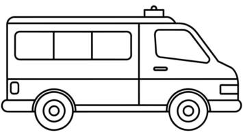 Life-Saving Ambulance Graphics Emergency Response Illustrations vector