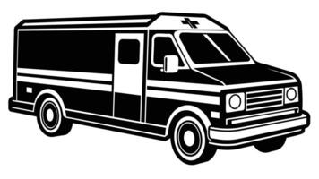 Life-Saving Ambulance Graphics Emergency Response Illustrations vector