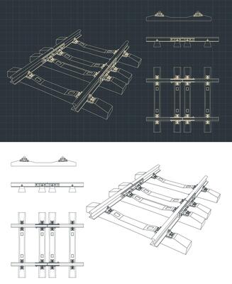 Railway track drawings