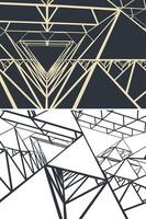 Abstract geometric structure vector