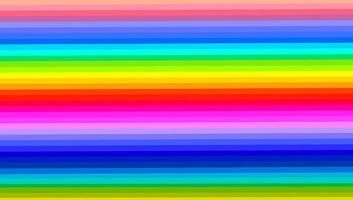 Colorful striped rainbow horizontal background, spectrum cheerful pattern vector