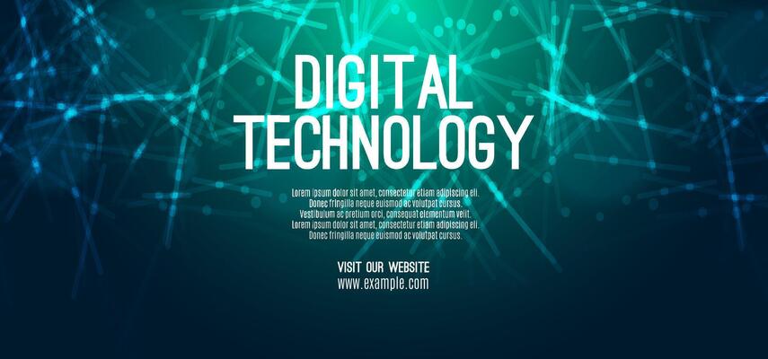 Digital technology speed connect blue green background, cyber nano information, abstract communication, innovation future tech data, internet network connection, Ai big data, line dot illustration