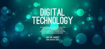 Digital technology speed connect blue green background, cyber nano information, abstract communication, innovation future tech data, internet network connection, Ai big data, line dot illustration vector