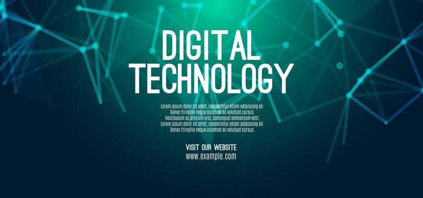 Digital technology speed connect blue green background, cyber nano information, abstract communication, innovation future tech data, internet network connection, Ai big data, line dot illustration