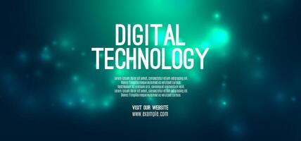 Digital technology speed connect blue green background, cyber nano information, abstract communication, innovation future tech data, internet network connection, Ai big data, line dot illustration vector