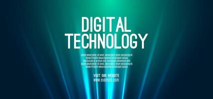 Digital technology speed connect blue green background, cyber nano information, abstract communication, innovation future tech data, internet network connection, Ai big data, line dot illustration vector