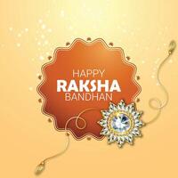 happy raksha bandhan with creative background vector