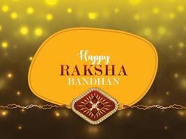 happy raksha bandhan with creative background vector