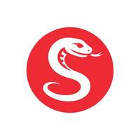 Silhouette of Snake Simple Design, rasal viper snake vector