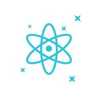 Quantum technologies icon. Isolated on white background. From blue icon set vector