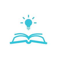 Learning icon. Isolated on white background. From blue icon set. vector