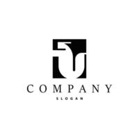 Initial T Letter Alphabet Logo Modern and Luxury Design Icon Template Element vector