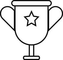 Cup for game interface vector