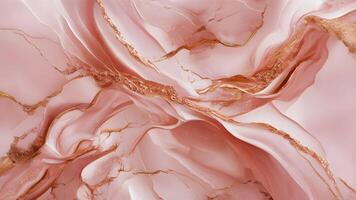 Blush Pink and Rose Gold marble background pink fluid patterns photo