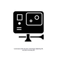 action camera solid icon design good for web or mobile app vector