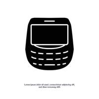qwerty phone solid icon design good for web or mobile app vector