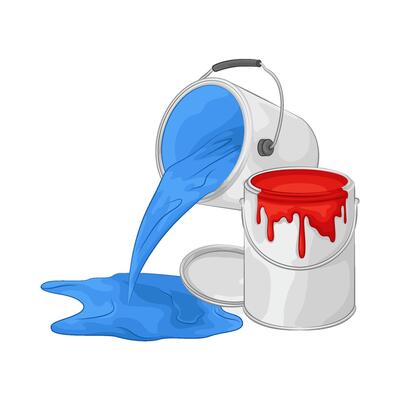 Illustration of paint bucket