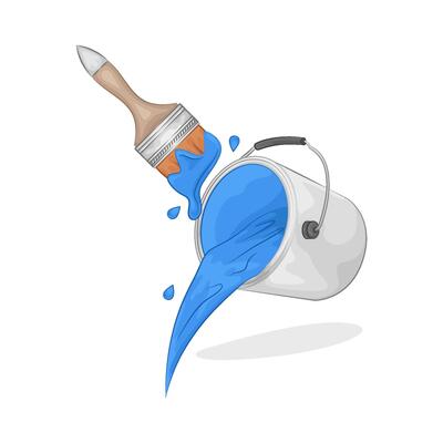 Illustration of paint bucket